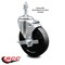 Service Caster 5 Inch Soft Rubber Wheel Swivel 3/8 Inch Threaded Stem Caster with Brake SCC SCC-TS20S514-SRS-TLB-381615 - alternate 3